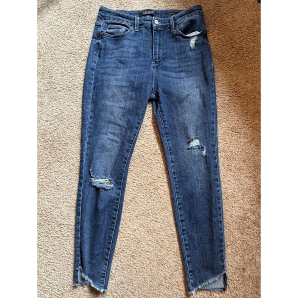 Judy Blue Womens Skinny Fit Distressed Jeans Size 31